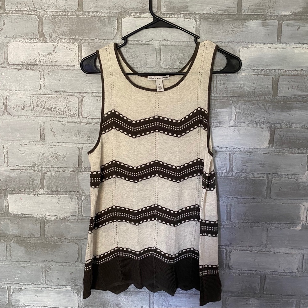 Cotton by Autumn Cashmere | zig zag Style Tank M